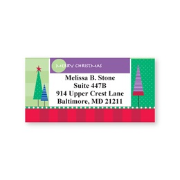 Christmas Trees Sheeted Address Labels