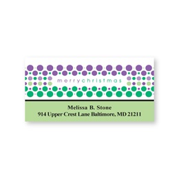 Merry Christmas Sheeted Address Labels