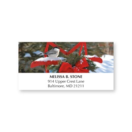 Festive Sled Holiday Address Labels