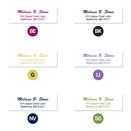 Brush Script Sophisticated Sheeted Address Labels