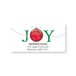 Joy Holiday Address Labels