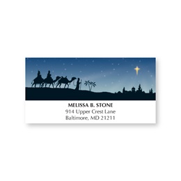 Three Wise Men Holiday Address Labels