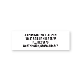 Personalized Basic White Sheeted Address Labels