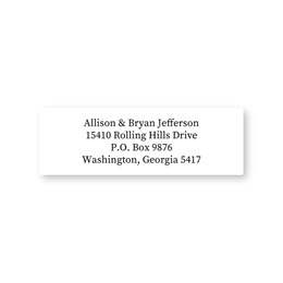 Personalized Standard White Sheeted Address Labels