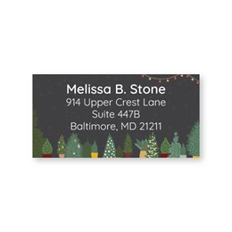 Personalized Holiday Tree's Sheeted Address Labels