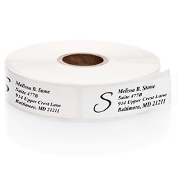 Clear Rolled Address Labels