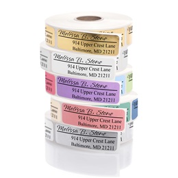 Off Center Sophisticated Rolled Labels