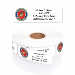 Marines Designer Rolled Address Labels