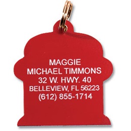 Fire Hydrant Plastic Pet Tag