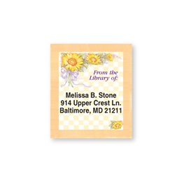 Sunflower Bouquet Bookplates