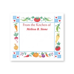 Gingham Hearts Personalized Canning Labels