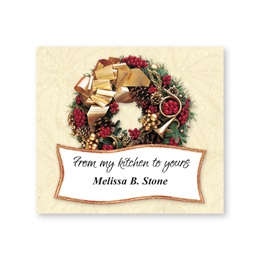Wreath Personalized Goodie Labels