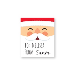 Santa Sheeted Gift Tag Labels