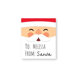 Santa Sheeted Gift Tag Labels