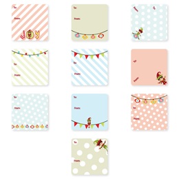 Elf Christmas To & From Gift Tag Stickers