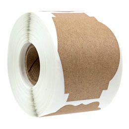 Brown Kraft Holiday Gift Tag Stickers