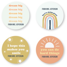 Personalized Positivity Encouragement Sheeted Stickers