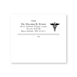 Medical Professional Personalized Sheeted Shipping Labels