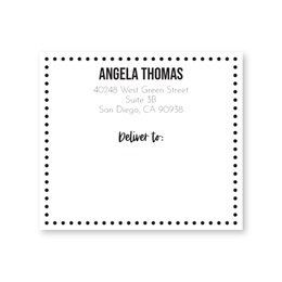 Dotted Personalized Shipping Labels