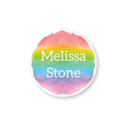 Personalized Rainbow Watercolor Round Water Resistant Name Labels