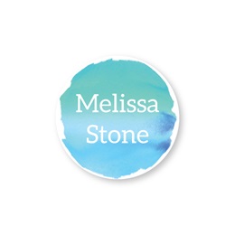 Personalized Blue Watercolor Round Water Resistant Name Labels