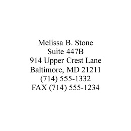 Jumbo Self-Inking Return Address Stamp 6 Lines