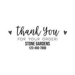 Thank You for Your Order Heart Self-Inking Stamp