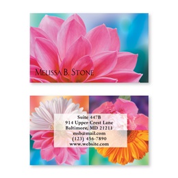 Floral Passions Double Sided Calling Cards