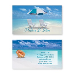 Calm Seas Double Sided Calling Cards