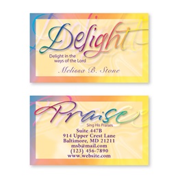 Faithful Words Double Sided Calling Cards