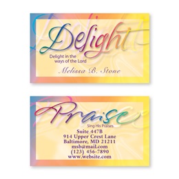 Faithful Words Double Sided Calling Cards