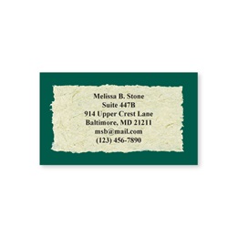 Natural Single Sided Calling Cards