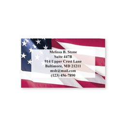 Flag Single Sided Calling Cards