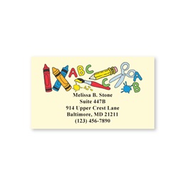 School Tools Single Sided Calling Cards