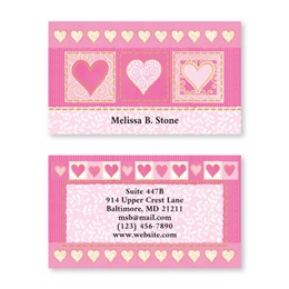 Fabulously Pink Double Sided Calling Cards
