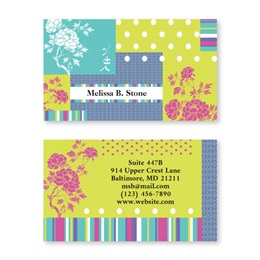 Carnation Double Sided Calling Cards