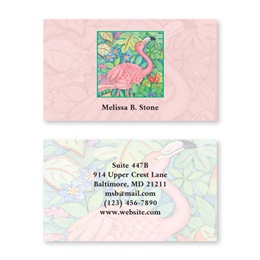 Flamingo Double Sided Calling Cards