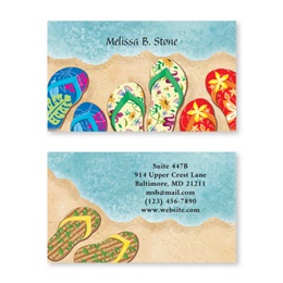 Baja Flip Flops Double Sided Calling Cards
