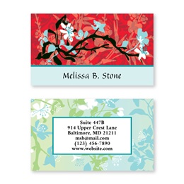 Asian Art Double Sided Calling Cards
