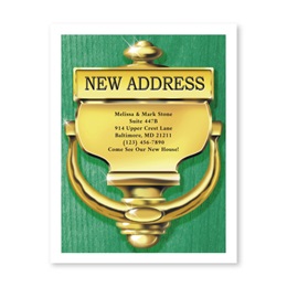 Doorknocker New Address Postcards