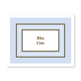 Blue Personalized Note Cards