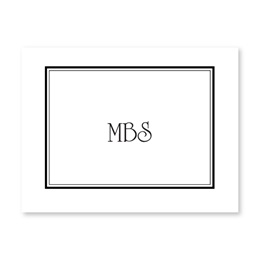 Elegant Monogram Personalized Note Cards