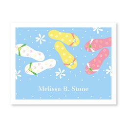 Flip Flops Personalized Note Cards