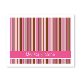 Stripes Personalized Note Cards