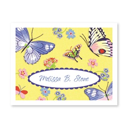 Butterfly Personalized Note Cards
