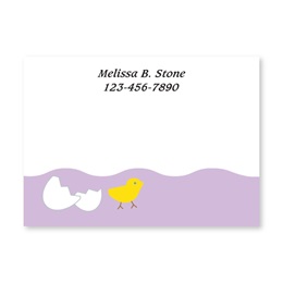 Spring Chick Surprise Personalized 4X3 Post It Notes