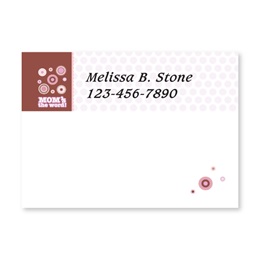 Moms The Word Personalized 4X3 Post It Notes