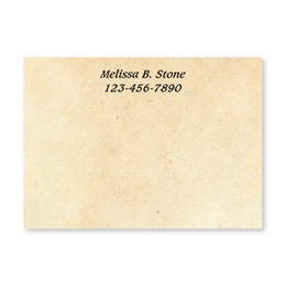 Venetian Orange Personalized 4X3 Post It Notes