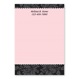 Chic And Pink Personalized 4X6 Post It Notes