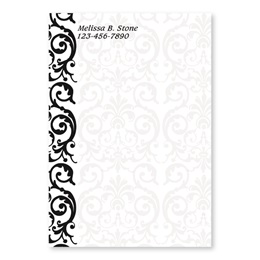 Elegant Lace Personalized 4X6 Post It Notes